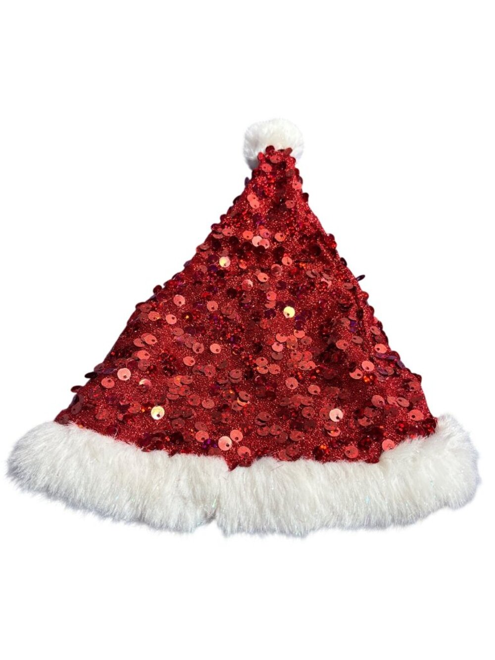 Build-A-Bear Workshop Red Sparkly Sequin Santa Hat stuffed animals.